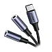 - рис.2 Кабель Ugreen AV144 (30732) USB-C - 2x3.5mm Female 0.25m - рис.2