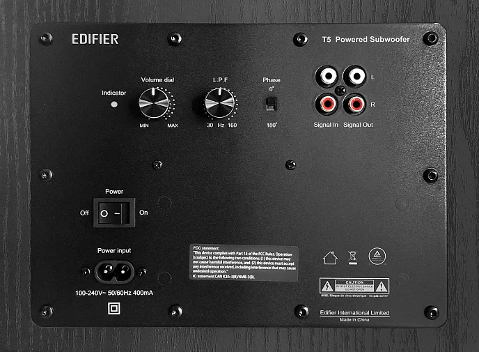 Сабвуфер Edifier T5 Black - рис.3