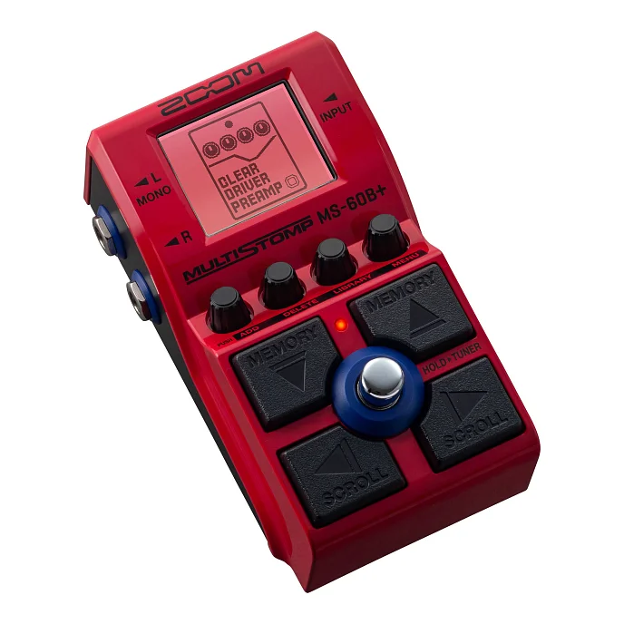 Процессор эффектов Zoom MS-60B+ MultiStomp for Bass Red - рис.1