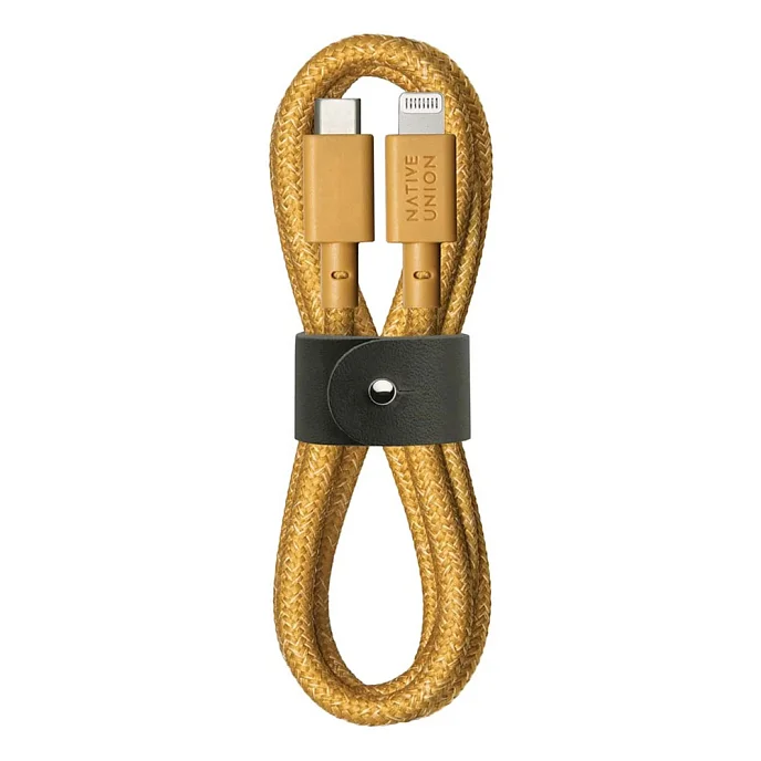 Кабель Native Union Belt Cable USB-C - Lightning Kraft 1.5m - рис.1