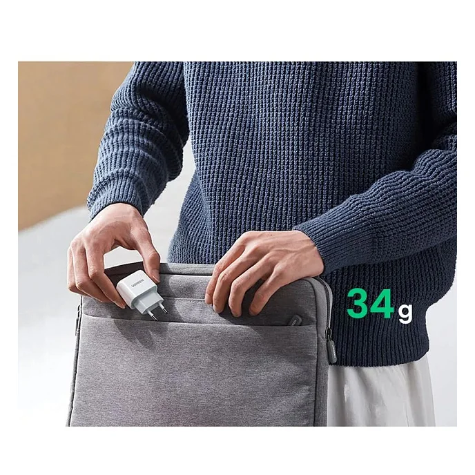 Сетевое зарядное устройство Ugreen CD241 (10220) USB-C 20W PD Fast Charger White - рис.4