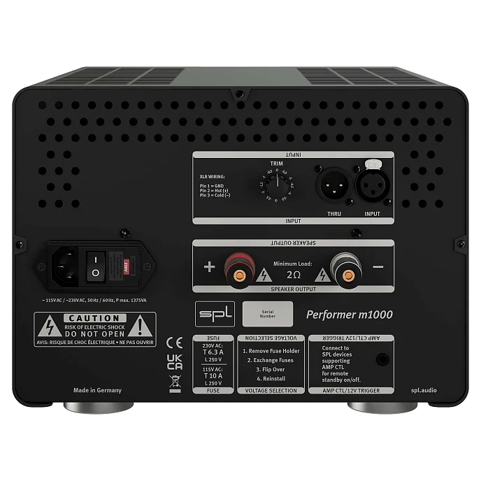 Усилитель мощности SPL Performer M1000 Black - рис.1