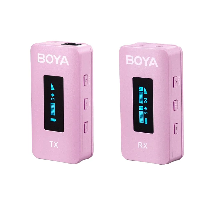 Микрофон беспроводной Boya BY-XM6-K1P Pink - рис.0