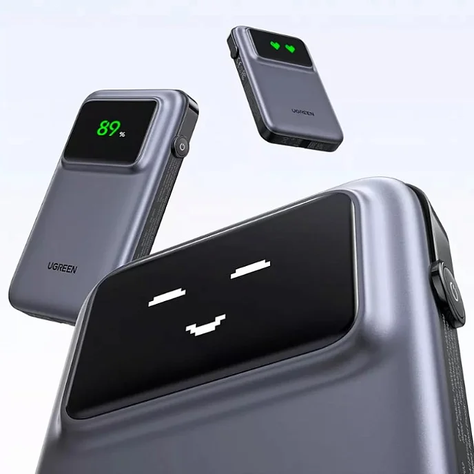 Портативный аккумулятор Ugreen PB511 (35603B) UNO 10000mAh Quick Charging 30W Grey - рис.2