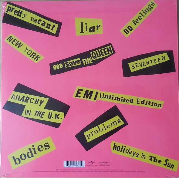 Виниловая пластинка Sex Pistols - Never Mind The Bollocks, Here's The Sex Pistols - рис.1