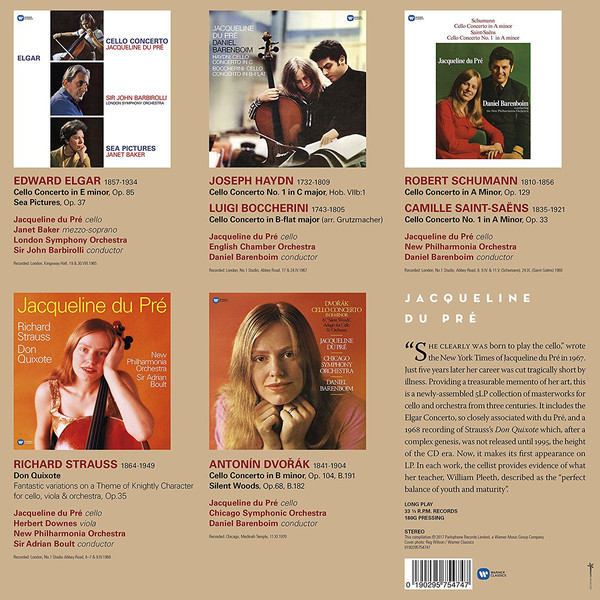 Виниловая пластинка Jacqueline du Pre - 5 Legendary Recordings on LP - рис.2