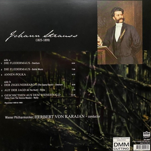 Виниловая пластинка Johann Strauss Jr., Herbert von Karajan, Wiener Philharmoniker - Die Fledermaus LP - рис.1