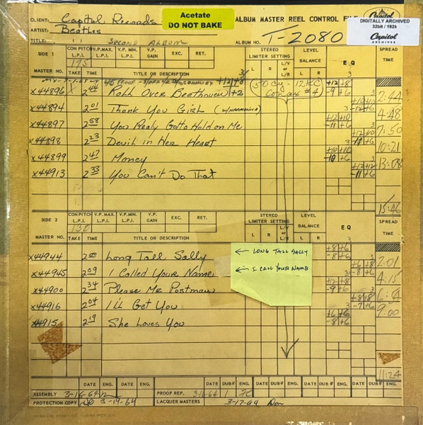 Виниловая пластинка The Beatles – The Beatles' Second Album LP - рис.2