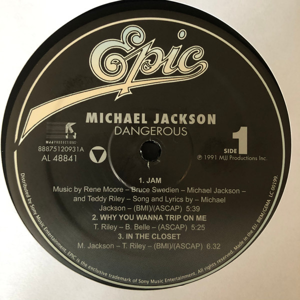 Виниловая пластинка Michael Jackson – Dangerous Remastered 2LP - рис.6