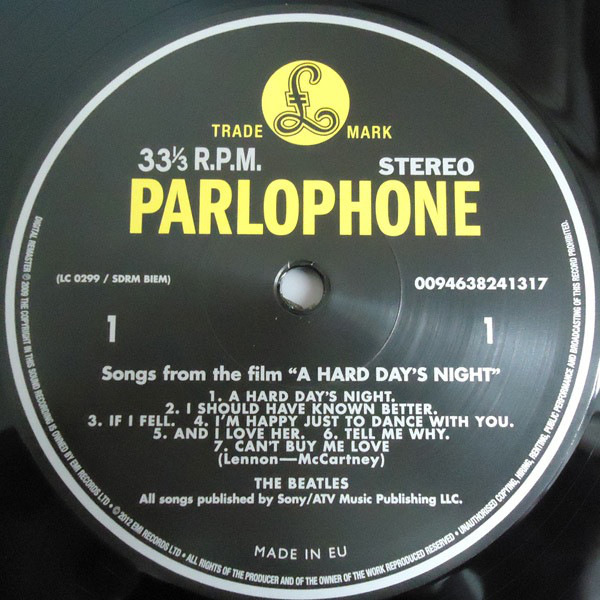 Виниловая пластинка The Beatles - A Hard Day's Night - рис.2