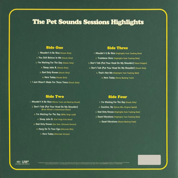 Виниловая пластинка The Beach Boys - The Pet Sounds Sessions Highlights - 2LP - рис.4