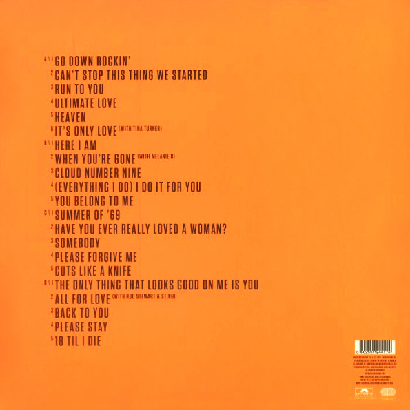 Виниловая пластинка Bryan Adams Ultimate LP - рис.1