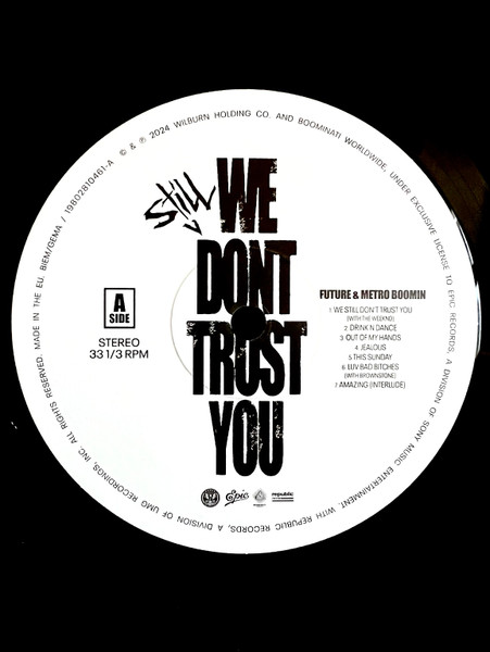 Виниловая пластинка Future, Metro Boomin – We Still Don't Trust You 2LP - рис.2