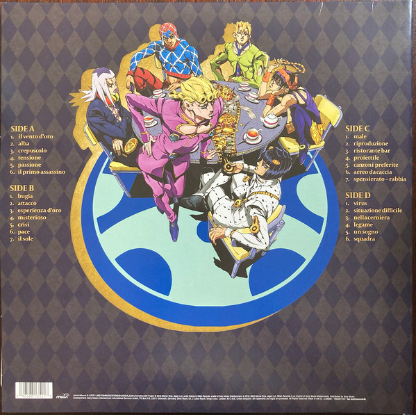 Виниловая пластинка OST Jojo's Bizarre Adventure - Golden Wind (Coloured Yellow Orange) 2LP - рис.1