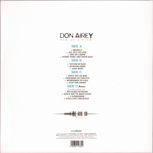 Виниловая пластинка Don Airey - One Of A Kind - рис.1