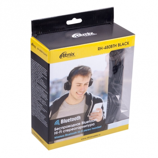 Беспроводные наушники RITMIX RH-480BTH black - рис.3