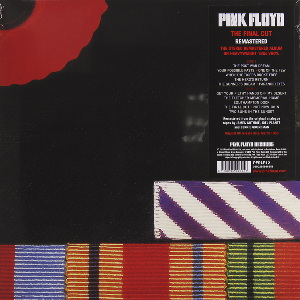 Виниловая пластинка Pink Floyd The final cut Japan LP - рис.0