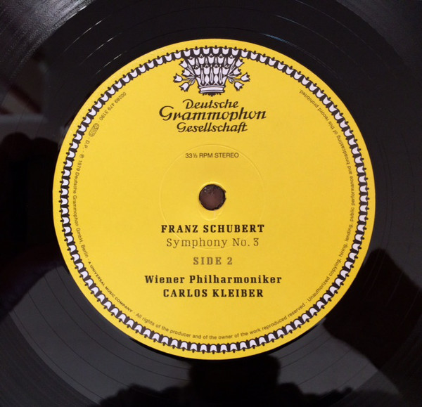 Виниловая пластинка Carlos Kleiber; Wiener Philharmoniker; Franz Schubert - Symphonien Nos.3 & 8 - рис.3