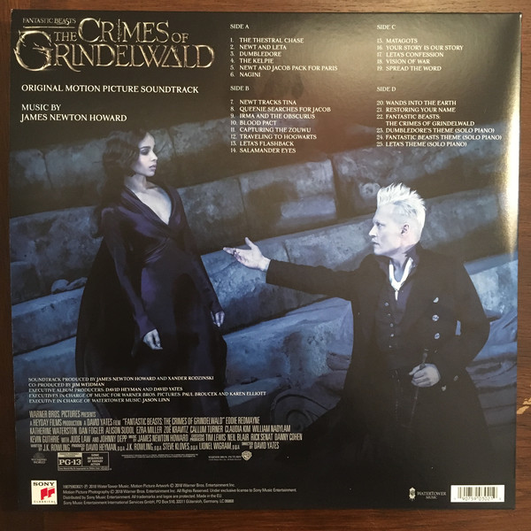 Виниловая пластинка James Newton Howard - Fantastic Beasts: The Crimes of Grindelwald (Original Motion Picture Soundtrack) - рис.1
