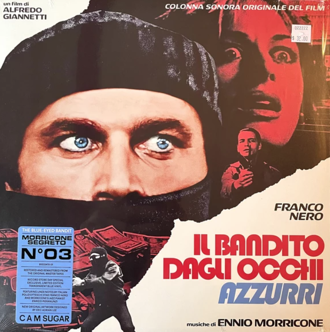 Виниловая пластинка Ennio Morricone – Il Bandito Dagli Occhi Azzurri Coloured LP - рис.0