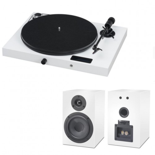 Проигрыватель винила Pro-Ject Set JukeBox E + Speaker Box 5 White - рис.1