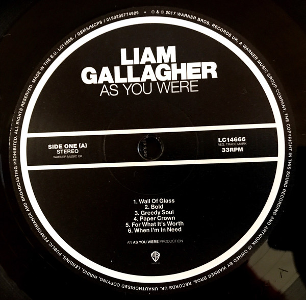 Виниловая пластинка Liam Gallagher - As You Were - рис.3