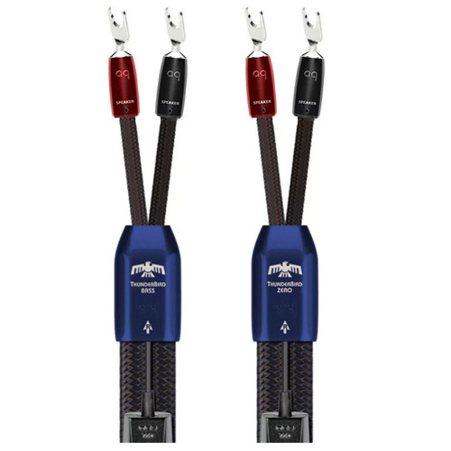 Кабель AudioQuest ThunderBird Zero + ThunderBird Bass BiWire Spade 3.0 m - рис.0