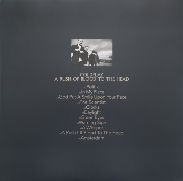 Виниловая пластинка Coldplay – A Rush Of Blood To The Head (Clear Eco) LP - рис.2