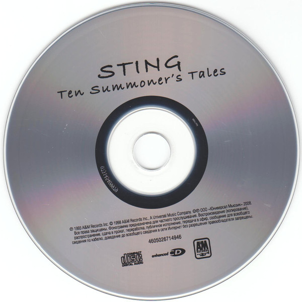 CD-диск Sting - Ten Summoner's Tales - рис.2