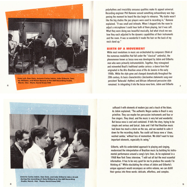 CD-диск Stan Getz & Joao Gilberto, Featuring Antonio Carlos Jobim - Getz & Gilberto SACD - рис.4