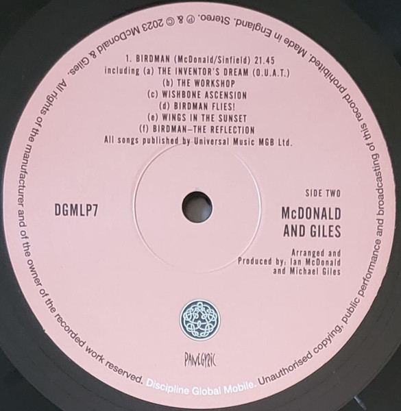 Виниловая пластинка McDonald & Giles – McDonald and Giles LP - рис.7