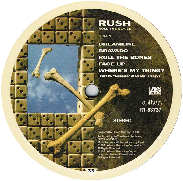Виниловая пластинка Rush - Roll The Bones - рис.2