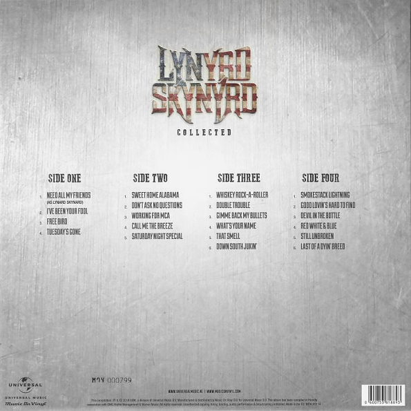 Виниловая пластинка Lynyrd Skynyrd - Collected LP - рис.1