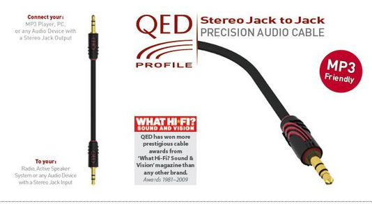 Кабель QED Profile Stereo Jack to Jack 3m - рис.1