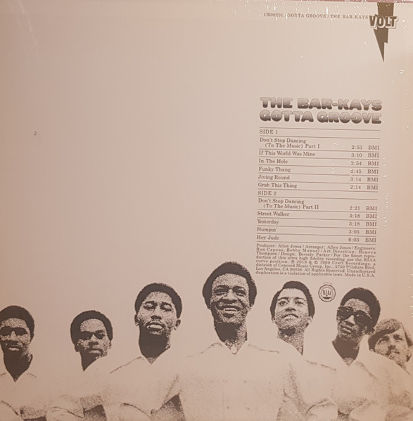 Виниловая пластинка The Bar-Kays – Gotta Groove LP - рис.1