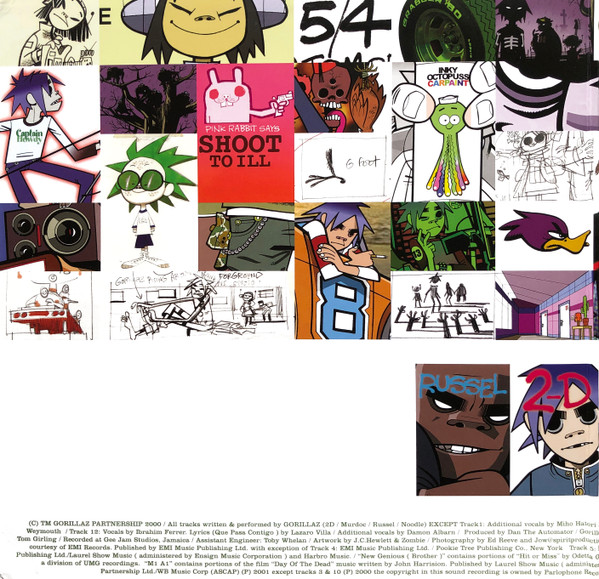 Виниловая пластинка Gorillaz - Gorillaz (2001) - 2LP - рис.13