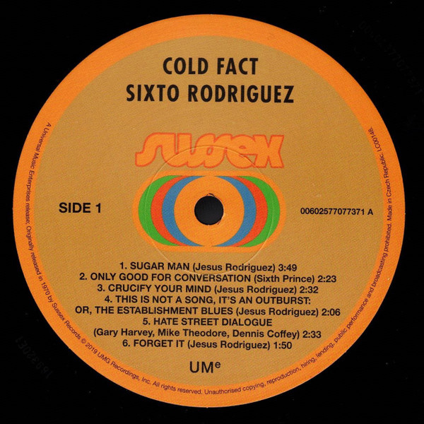Виниловая пластинка Rodriguez - Cold Fact LP - рис.2