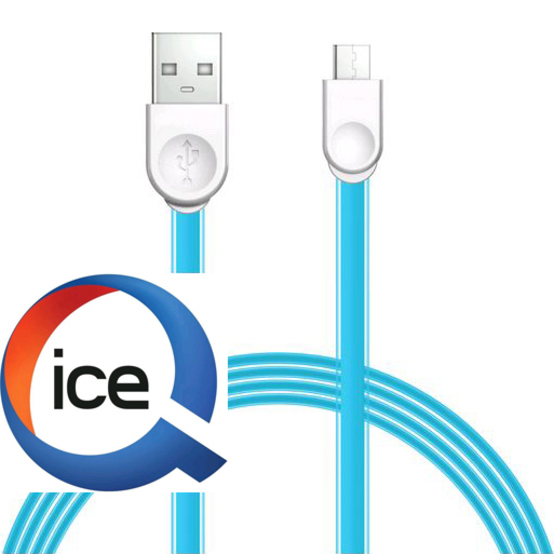 Кабель ICE-Q USB Pasta Micro-USB Blue - рис.0