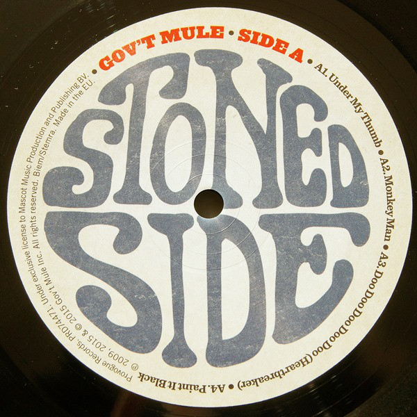 Виниловая пластинка Gov't Mule - Stoned Side Of The Mule - Vol.1 & 2 - рис.2
