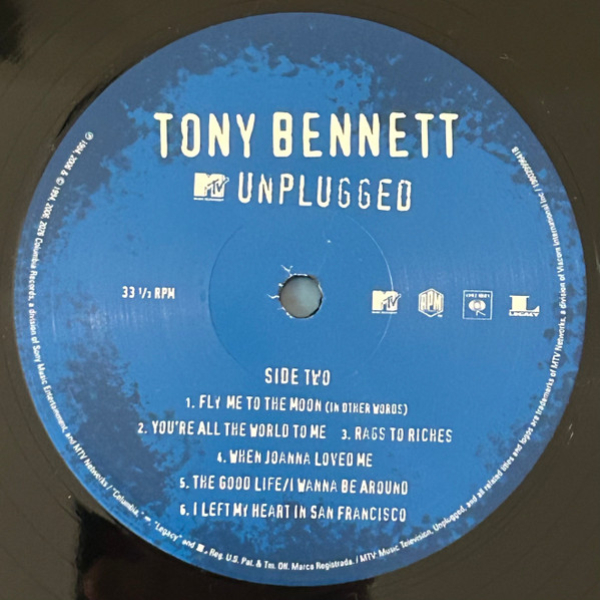 Виниловая пластинка Tony Bennett – MTV Unplugged - 2LP - рис.7