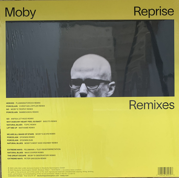 Виниловая пластинка Moby – Reprise Remixes (Coloured Clear) 2LP - рис.1
