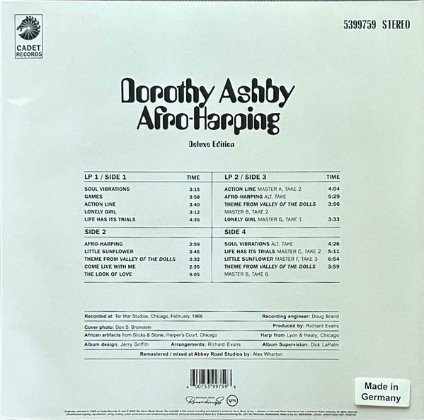 Виниловая пластинка Dorothy Ashby – Afro-Harping (Deluxe) LP - рис.1