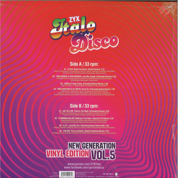 Виниловая пластинка Various – ZYX Italo Disco New Generation Vol.5 LP - рис.1