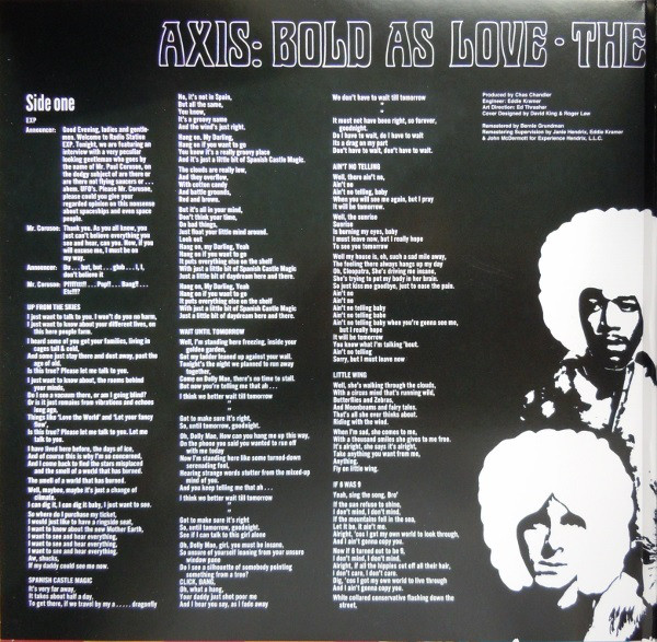 Виниловая пластинка The Jimi Hendrix Experience - Axis: Bold As Love - рис.1