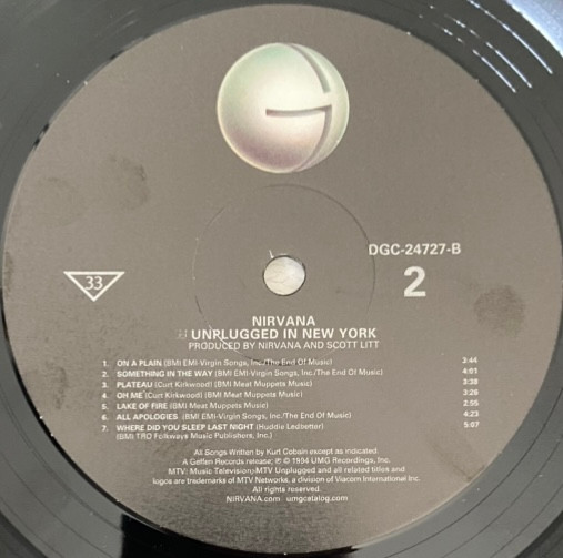 Виниловая пластинка Nirvana – MTV Unplugged In New York LP - рис.5