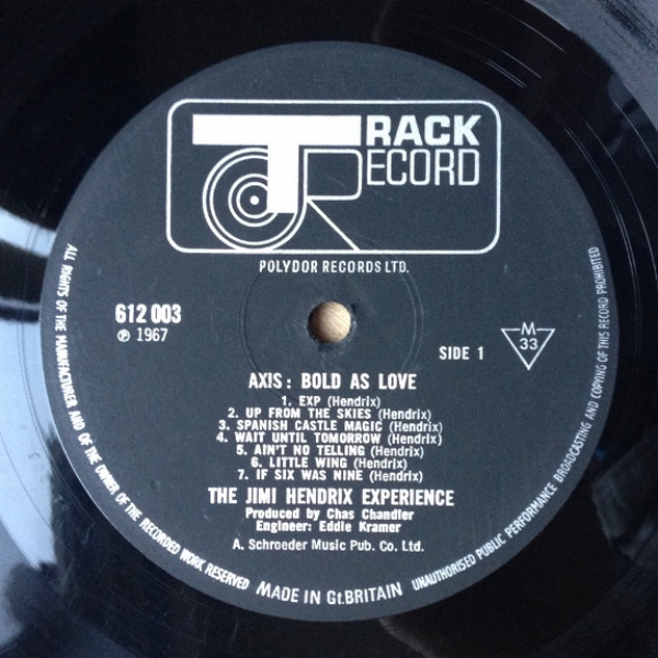 Виниловая пластинка The Jimi Hendrix Experience - Axis: Bold As Love (Stereo Version) LP - рис.5