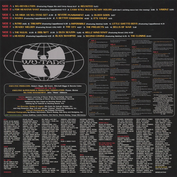 Виниловая пластинка Wu-Tang Clan – Wu-Tang Forever - 4LP - рис.4