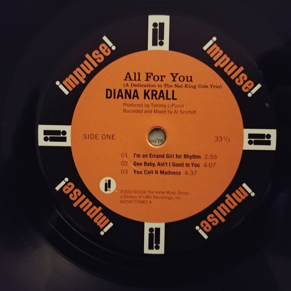 Виниловая пластинка Diana Krall - All For You (A Dedication To The Nat King Cole Trio) - рис.3