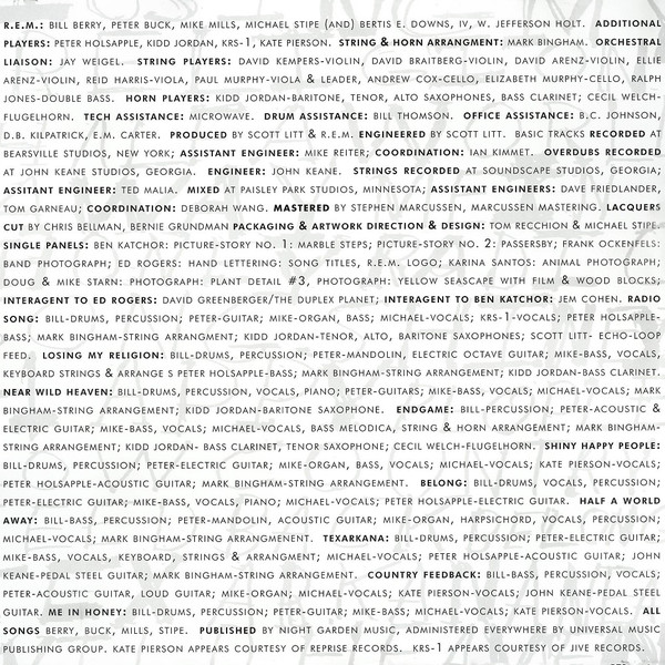 Виниловая пластинка R.E.M. - Out Of Time - рис.3