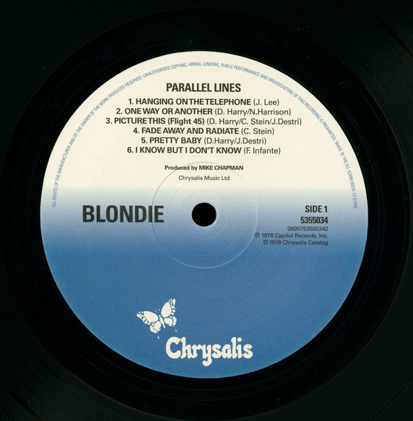 Виниловая пластинка Blondie - Parallel Lines - рис.2